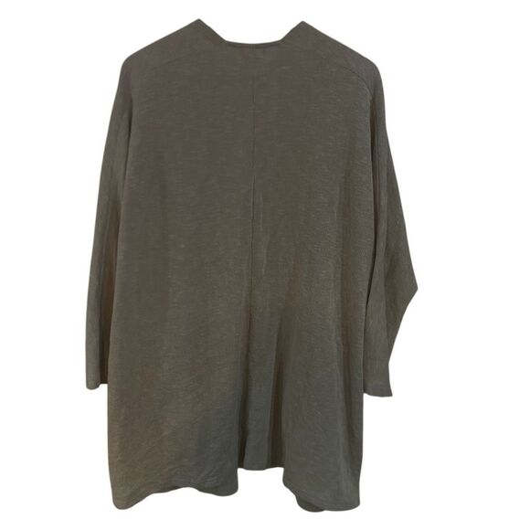 DONNI ribbed cardigan pockets one size fits all grayish taupe oatmeal color - Picture 6 of 6